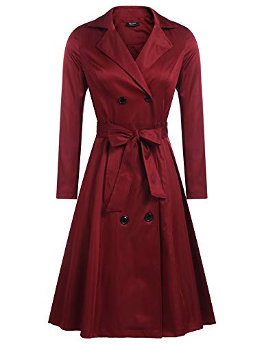 Double-Breasted Long Coat with Belt T37243