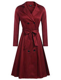 Double-Breasted Long Coat with Belt T37243