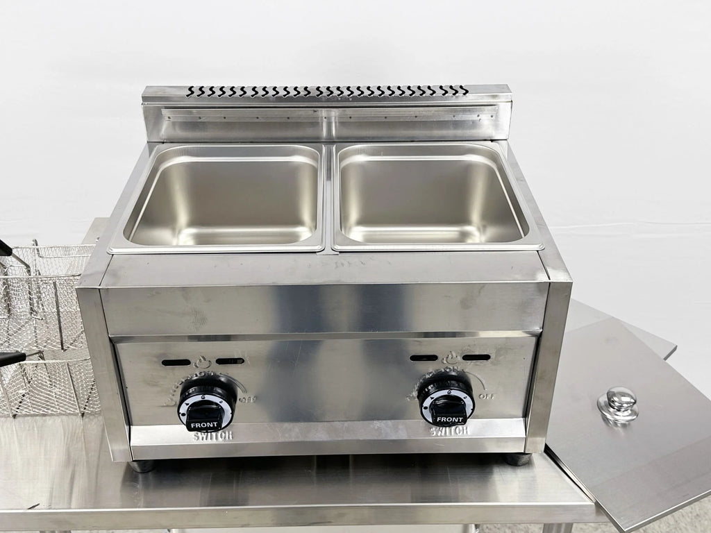 7 gallon Commercial Countertop Double Deep Fryer H5047