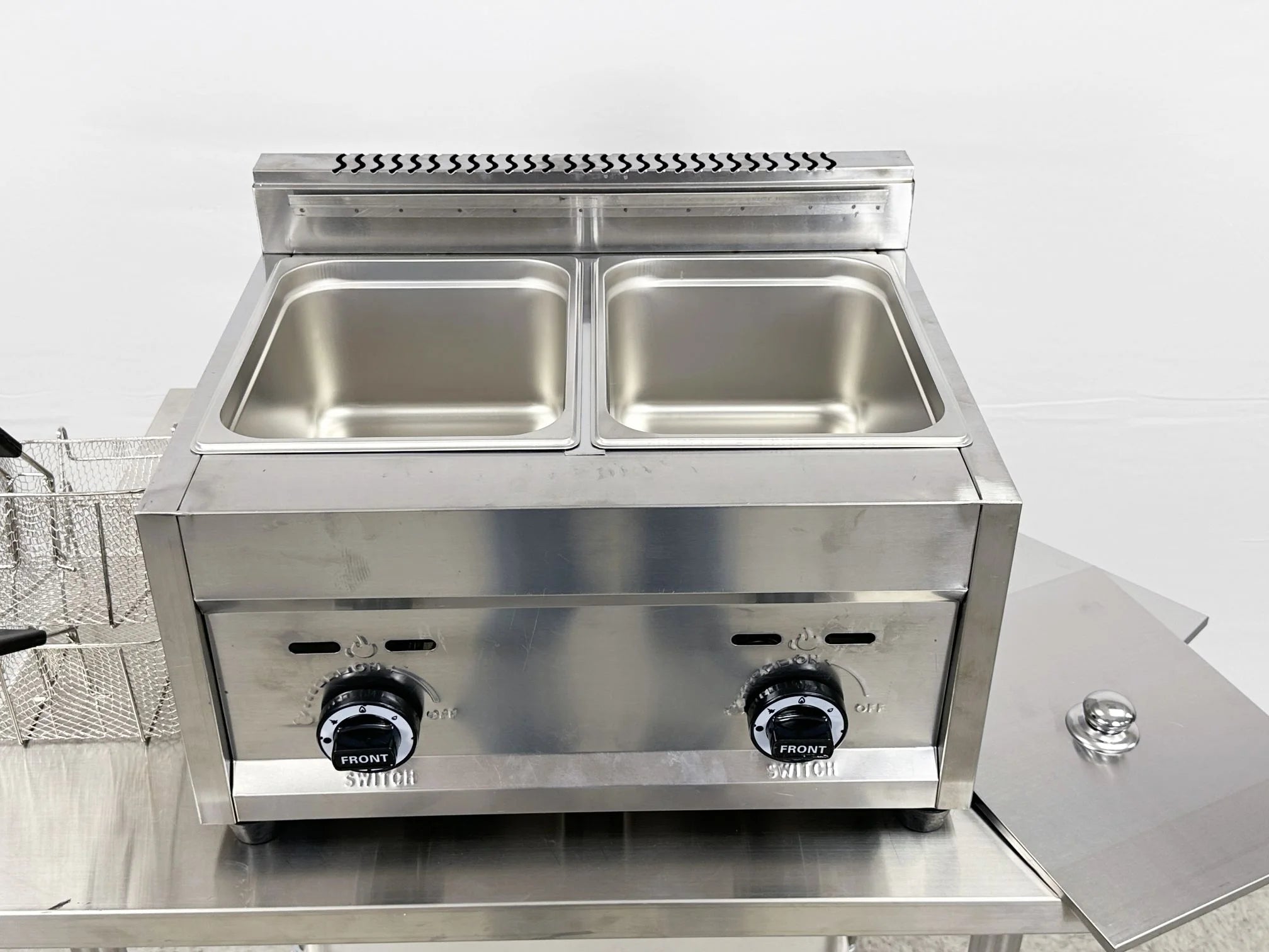 7 gallon Commercial Countertop Double Deep Fryer H5047