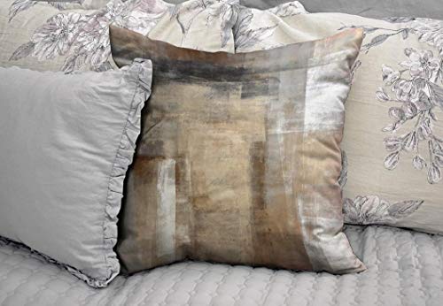 Brown and Grey Decorative Pillow Covers Set of 2 V55947