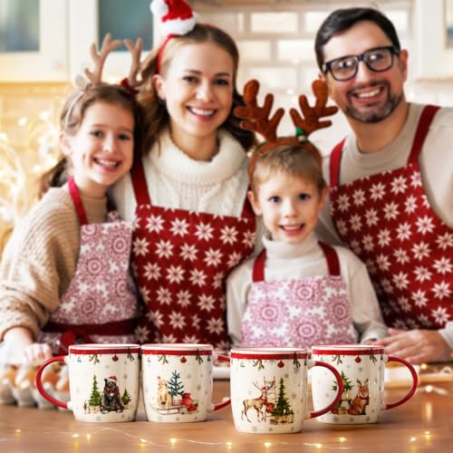 Set of 4 Christmas Mugs, 11 Oz N392492