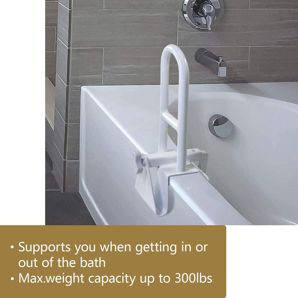 White Pack of 2 Bathtub Safety Rail T293116
