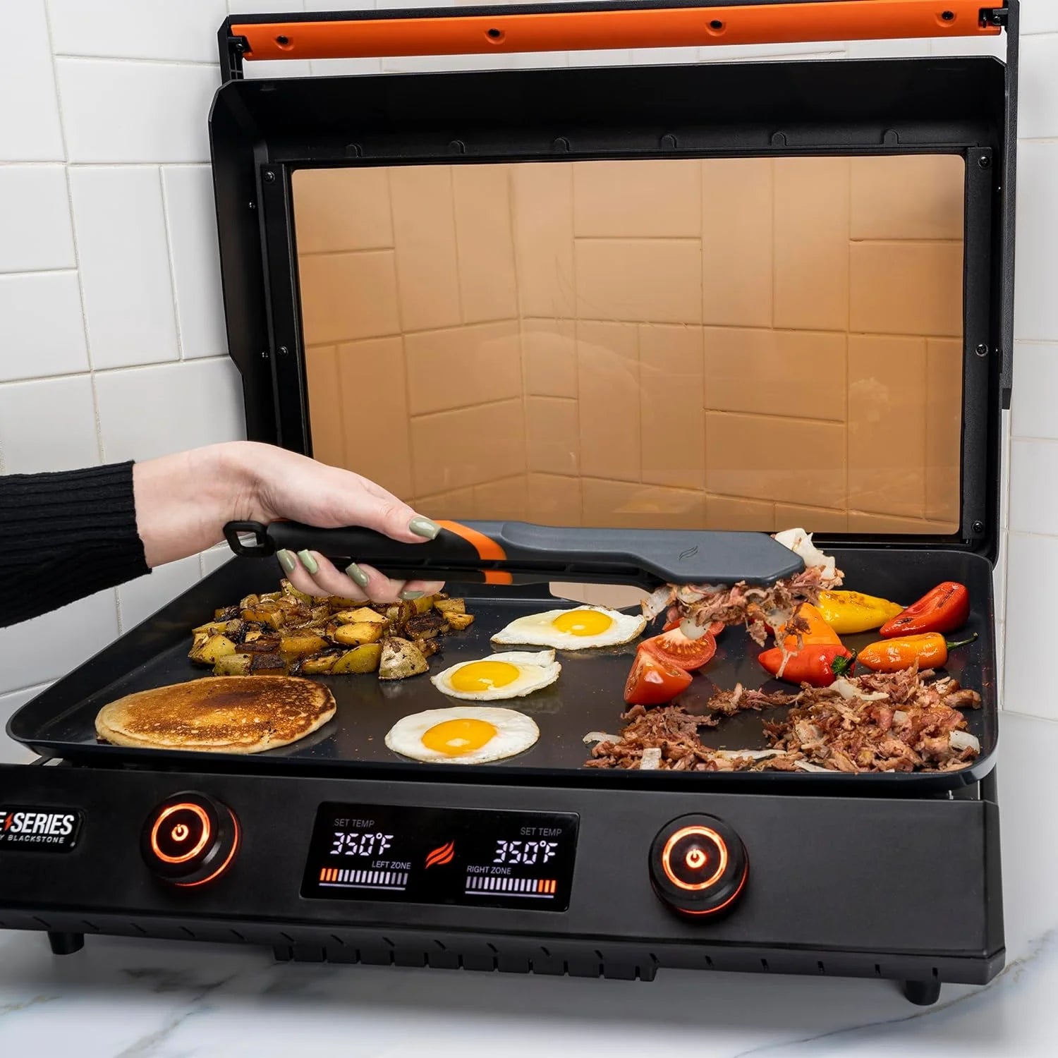 22 Inch Blackstone Electric Griddle Nonstick with Lid O7733