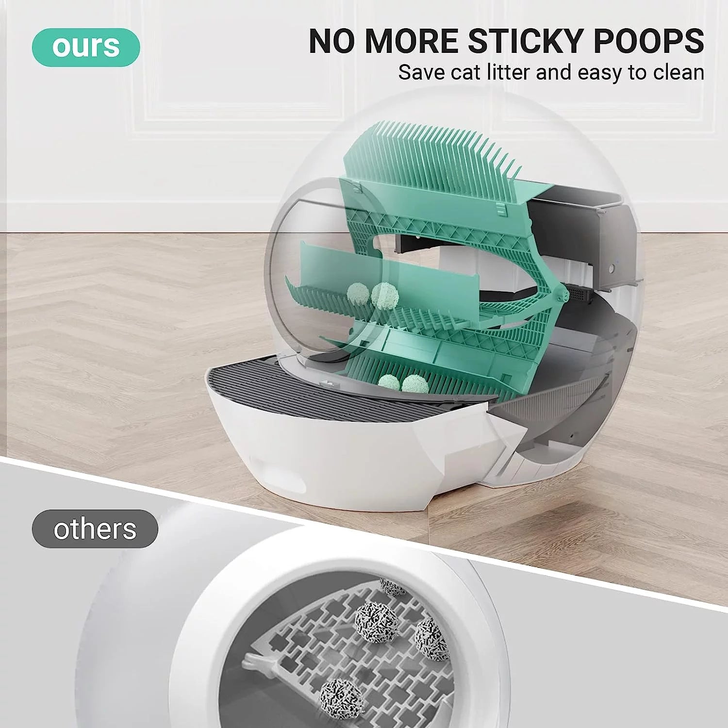 WiFi Smart Self-Cleaning Cat Litter Box K407