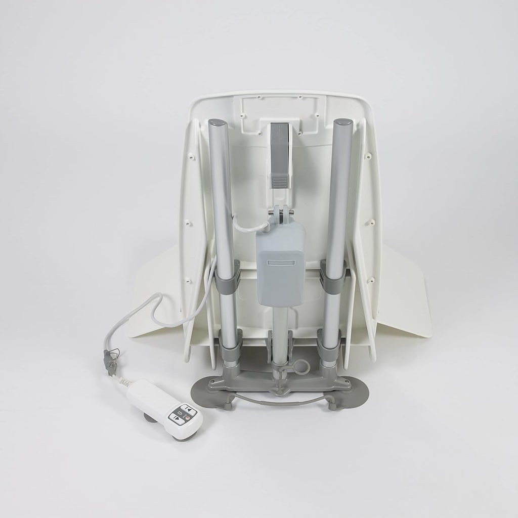 Bath Lift Chair with Non-Slip Suction Cups, Electrical Battery Operated Waterproof Remote Hand Control D733403