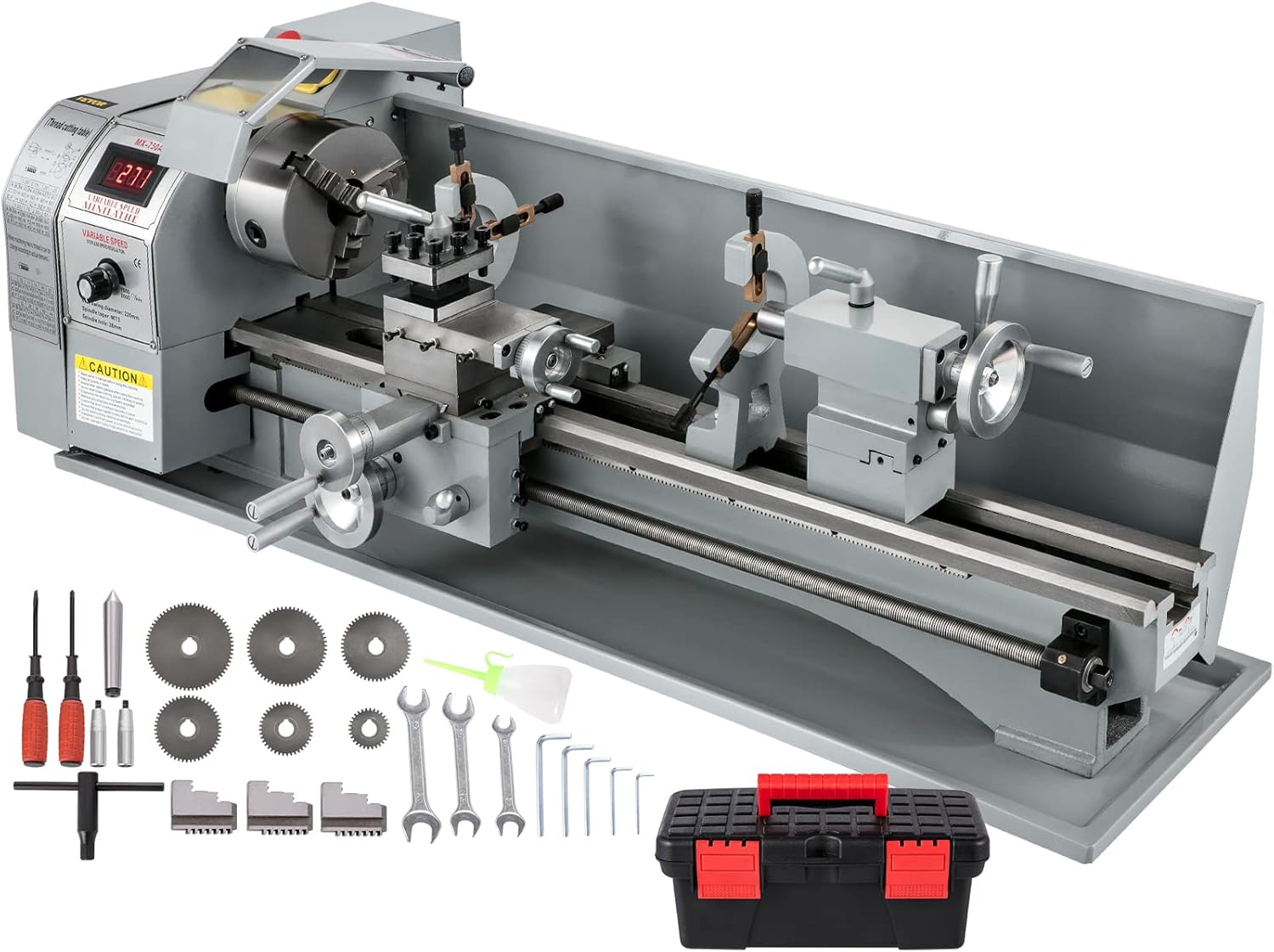 8.7 x 29.5 Inch 750W Metal Lathe B363