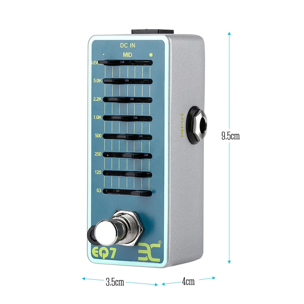 7-Band EQ Guitar Equalizer Effect Pedal T3551