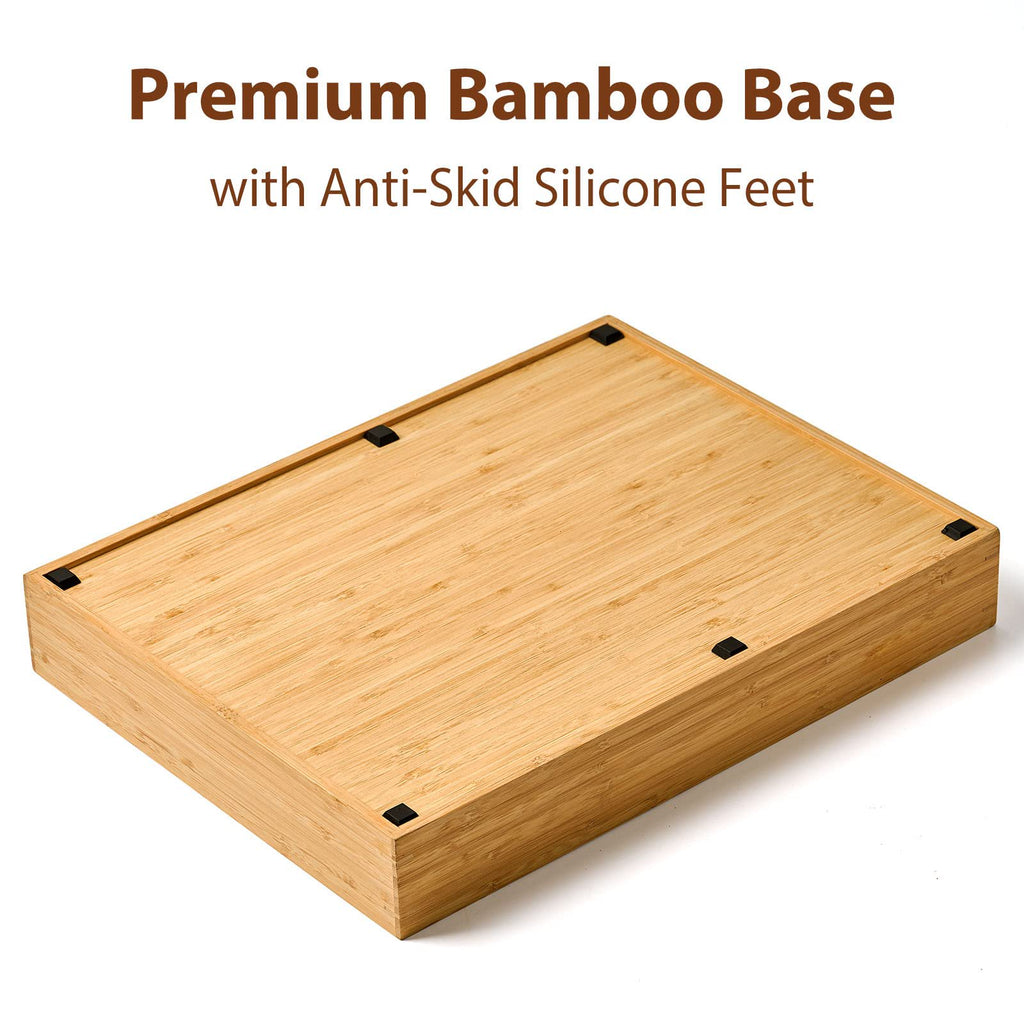 7-Slot Bamboo Kitchen Utensil Tray G830