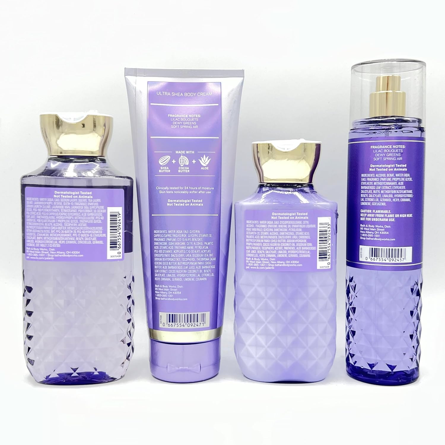 4-Piece Shower Gel, Body Cream, Body Lotion and Fine Fragrance Mist N107