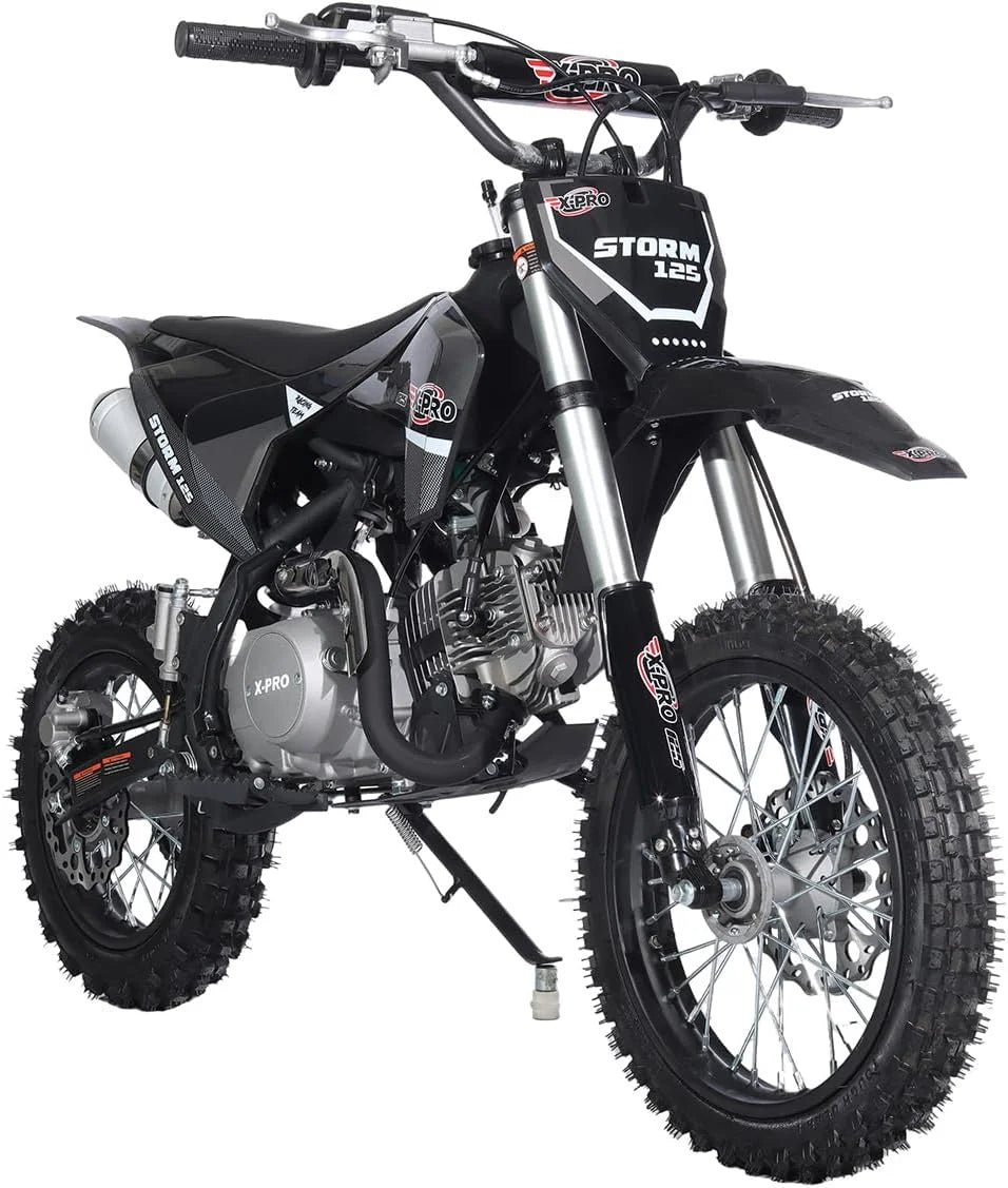 125cc Dirt Bike with 4-Speed Manual Transmission, Kick Start, 14"/12" Tires T969547