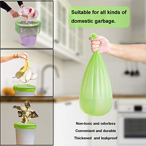 Biodegradable 4-6 Gallon 100 Counts Extra Thick Small Trash Bags I9356