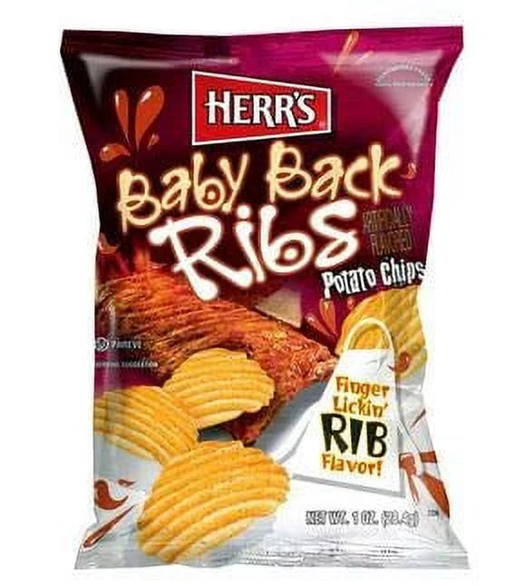 Baby Back Rib Chips 1.5 oz Pack of 12 W66718