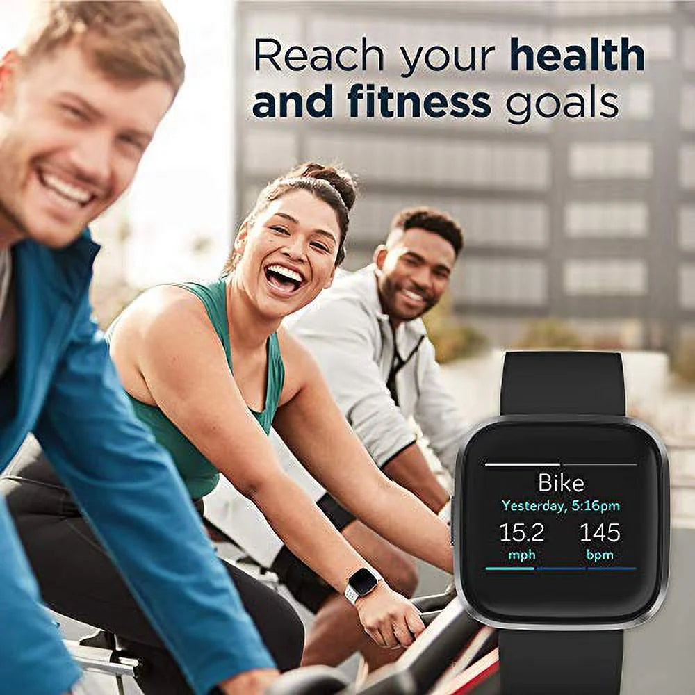 Black/Carbon Smartwatch with Heart Rate S4379