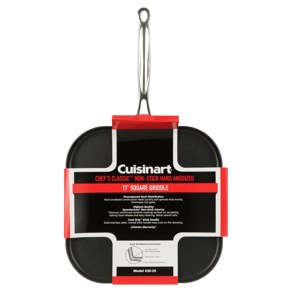 Non-Stick Hard Anodized 11" Square Griddle C351416
