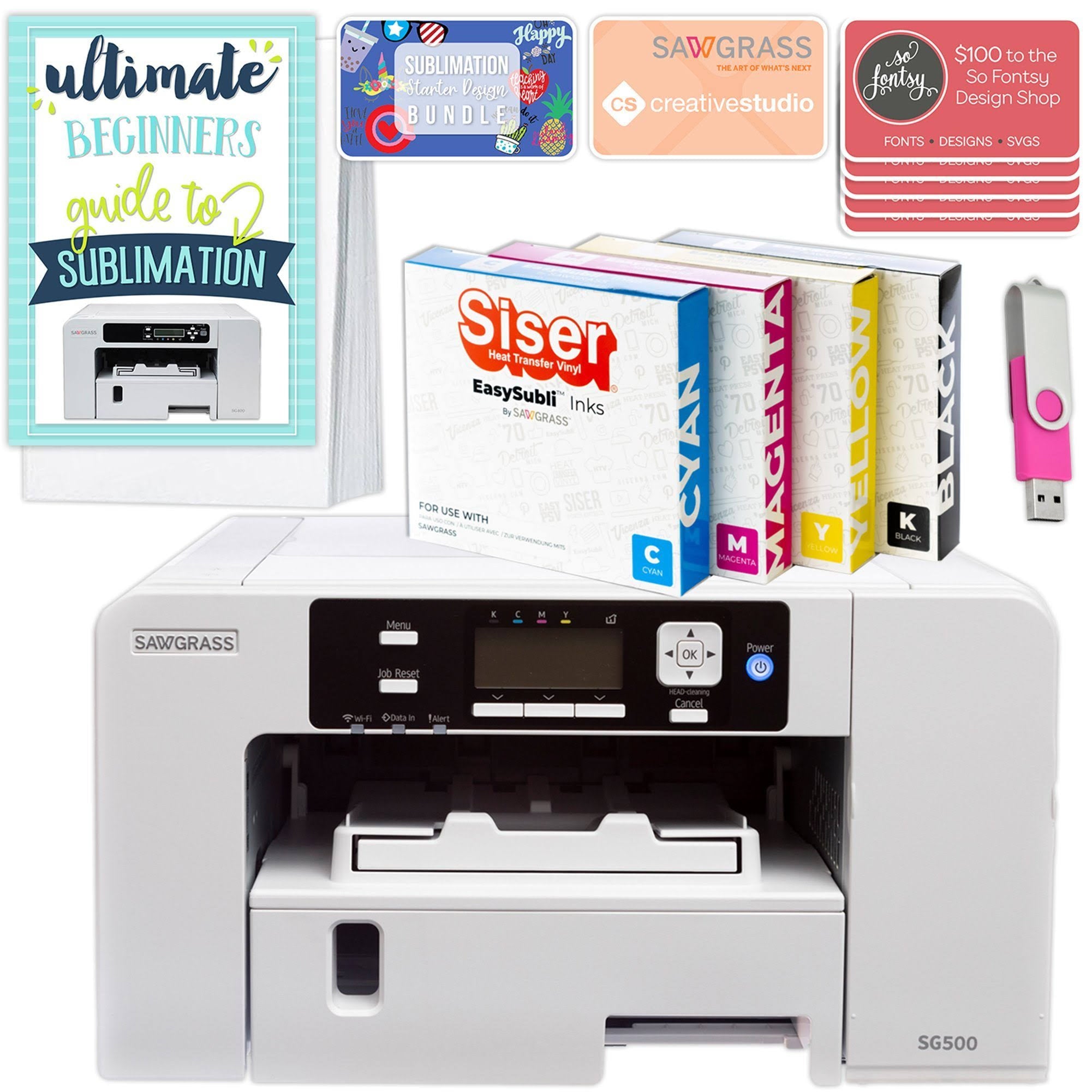 Sublimation Printer & Heat Press Bundle Y8339
