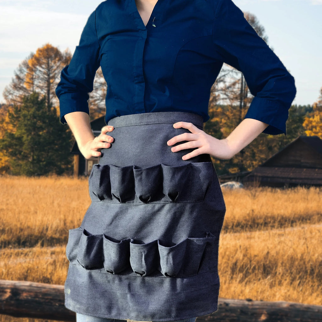 12 Pocket Denim Egg Gathering Apron L37821