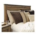 Brown Wood King California King Panel Headboard Y961
