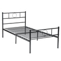 Black Metal Single Bed Frame Q911673