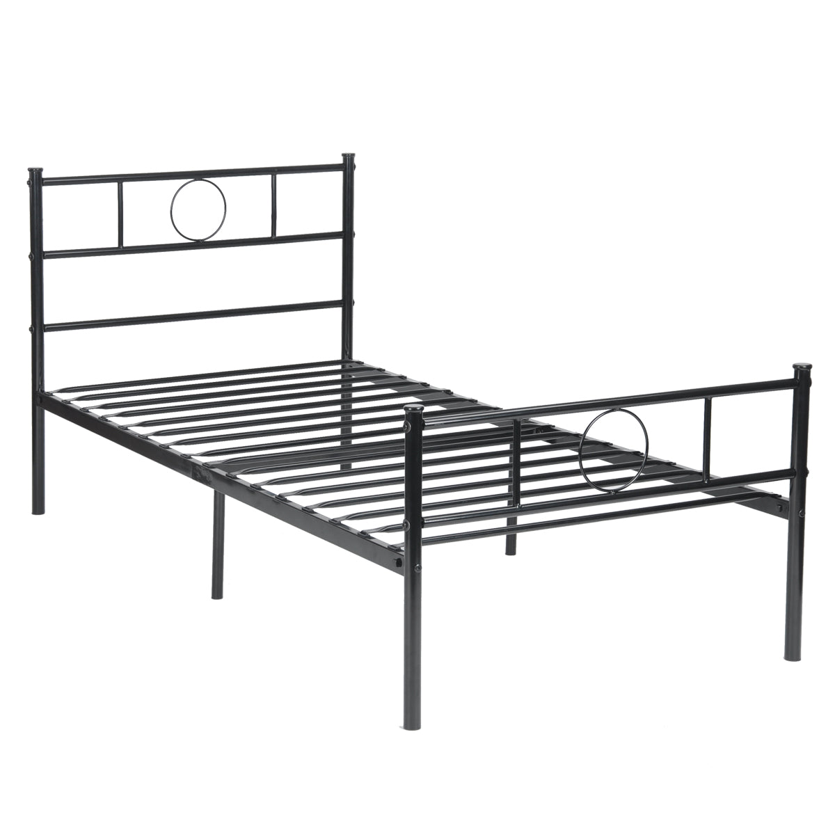 Black Metal Single Bed Frame Q911673