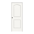 28 in. x 80 in. White Painted Right-Hand Textured Molded Composite MDF Single Prehung Interior Door M785