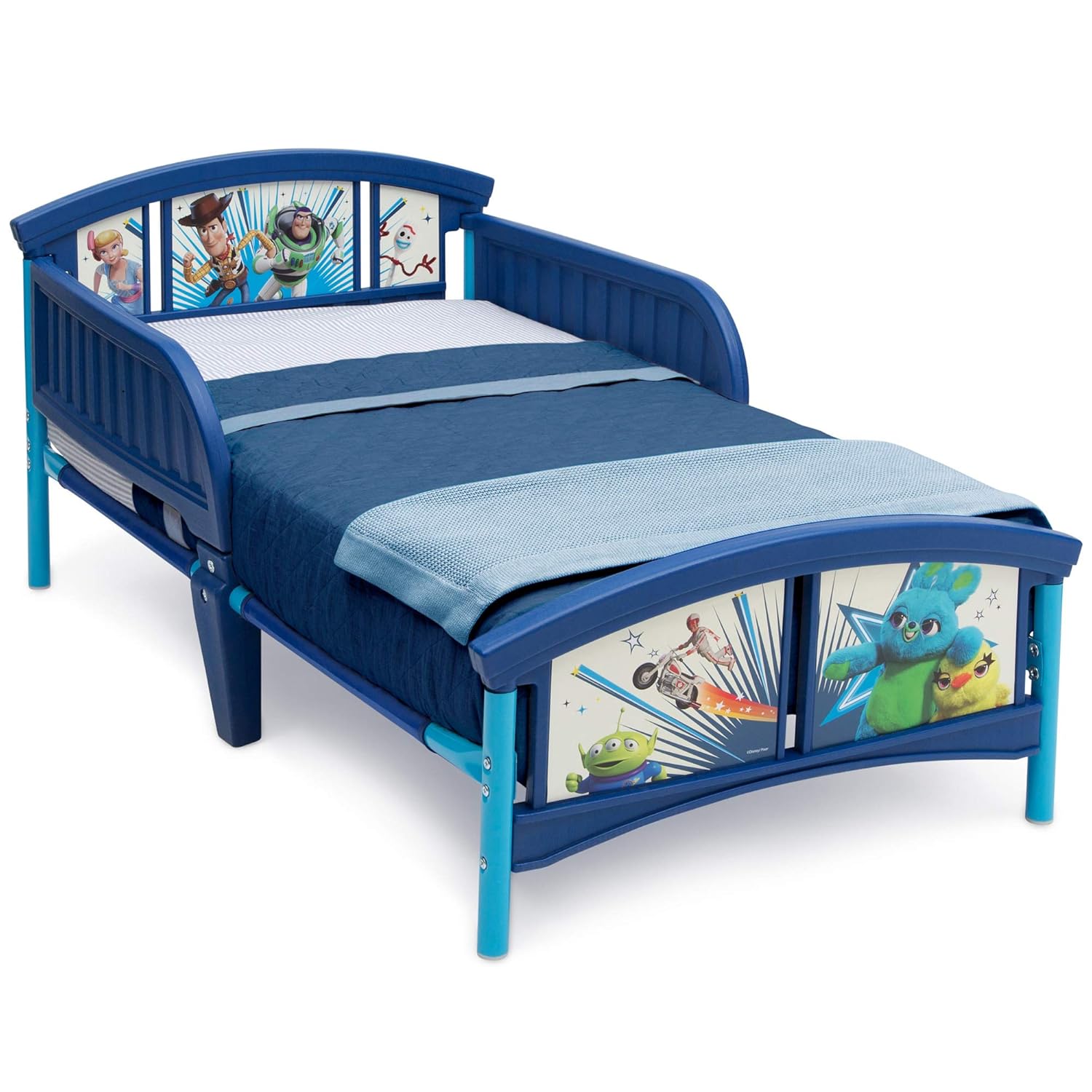 Plastic Toddler Bed with Toy Organizer L1686