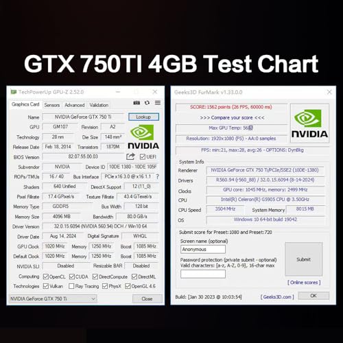4GB GDDR5 128-Bit PCIe 3.0 x16 Graphics Card V3794