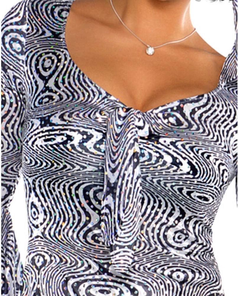Disco Costume for Adults, Size Medium, Includes Top, Flare Pants, and Headscarf G7928