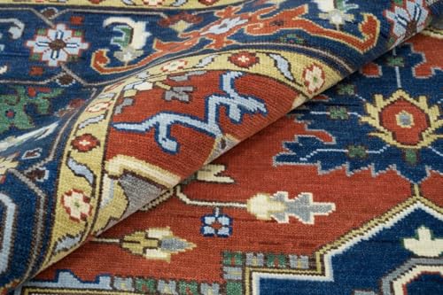 12x18 ft Multicolor Woolen Oriental Rug S2158