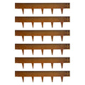 Corten Steel Landscape Edging 40 Inch Strips 8 Inch Depth 6 pcs Y242907