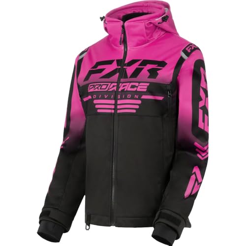 Fuchsia Black Snowmobile Jacket M703
