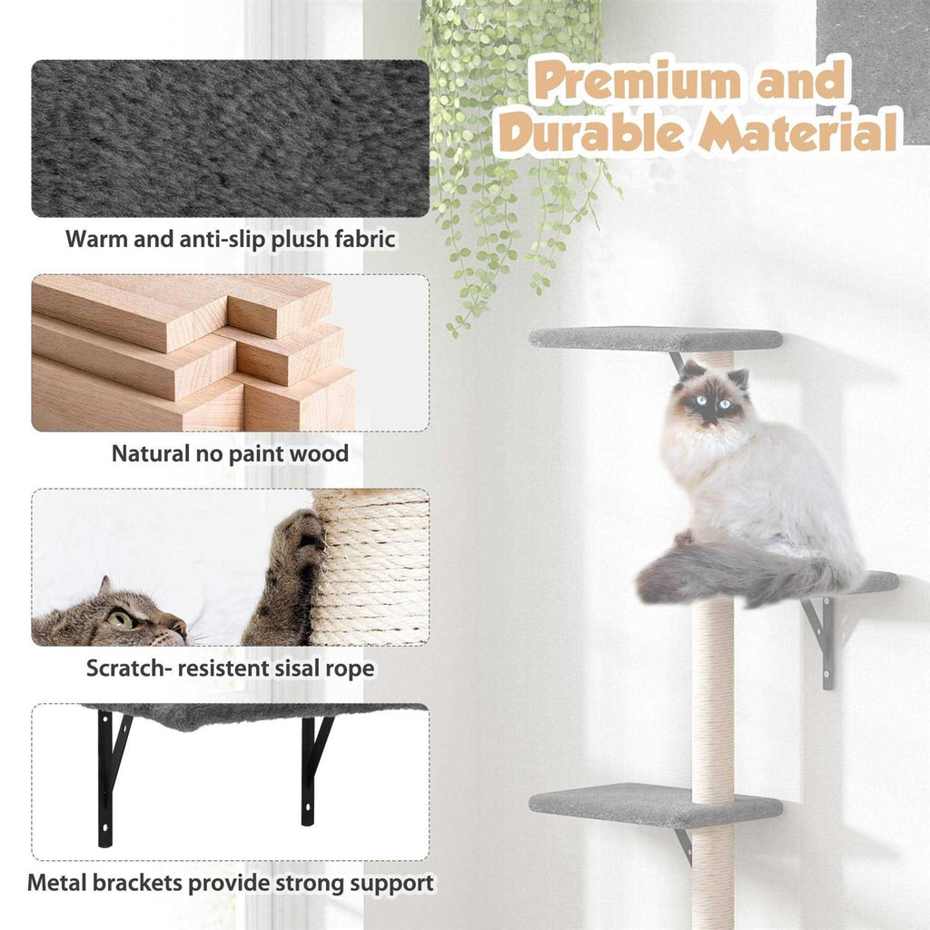 Wall Mounted Shelves Set Cat Tree D24078