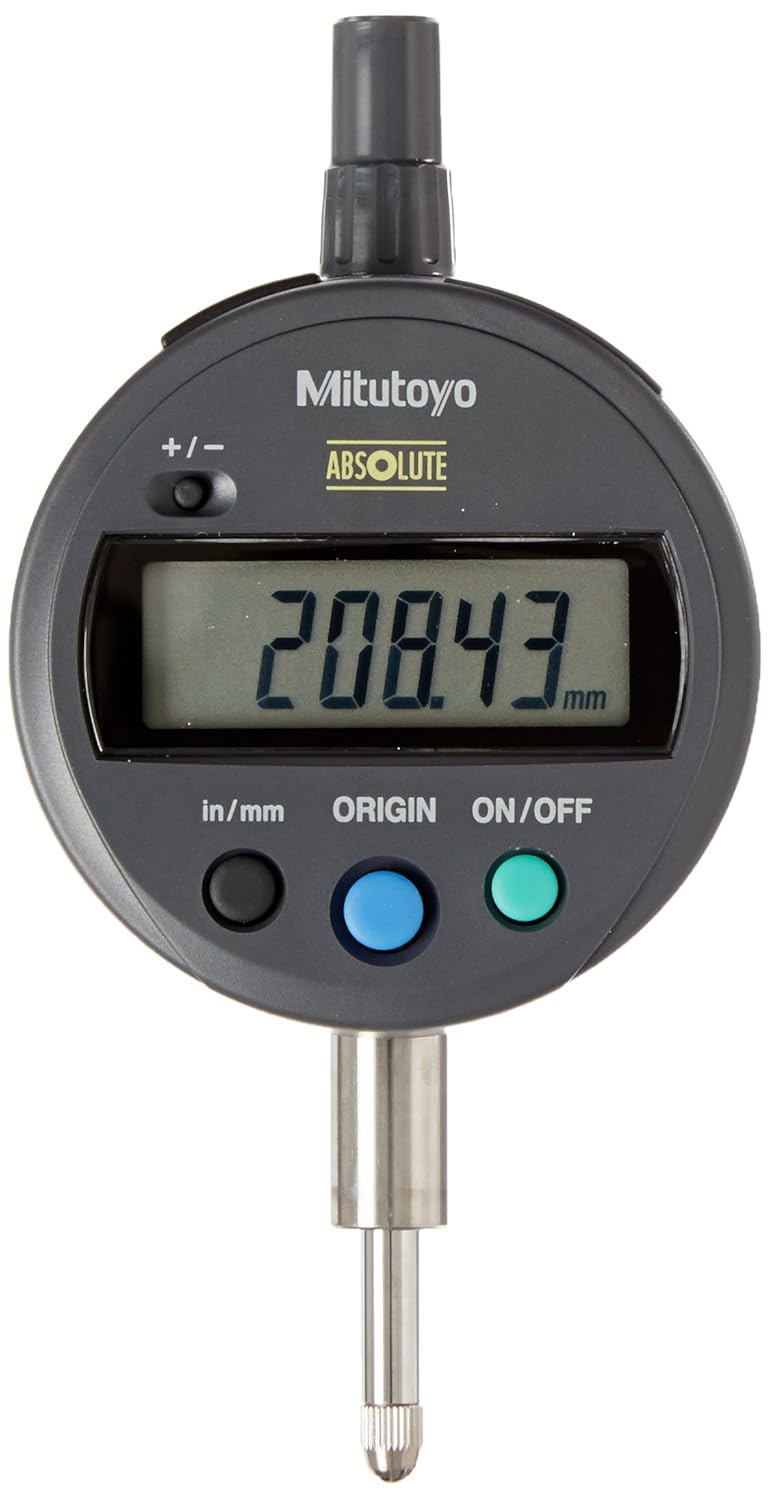 Absolute Digimatic Indicator, Flat Back, 0-0.5 Range, 0.0005 Resolution X220522