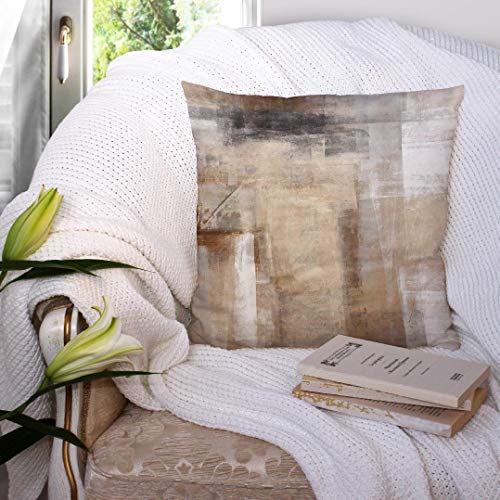 Brown and Grey Decorative Pillow Covers Set of 2 V55947