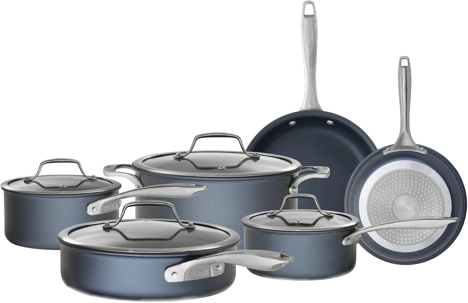 Gray Hard Anodized Nonstick 10-Piece Cookware Set F877586