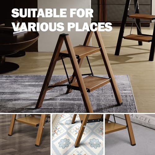 Gold Aluminum 3 Step Folding Stool C318