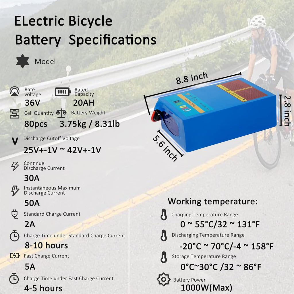 36V 20AH Lithium Battery Pack K7538