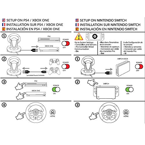 Racing steering wheel with pedals and gearshift paddles M751