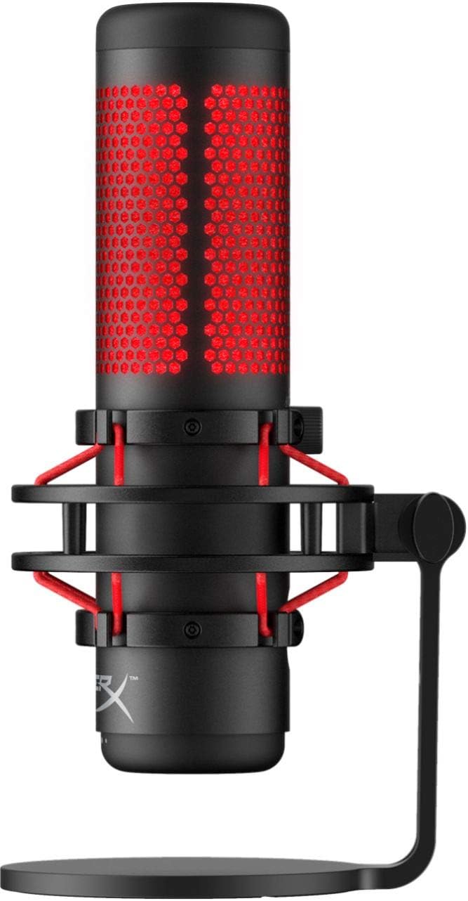 Red Black Electret Condenser Microphone with Pop Filter and Shock Mount E186