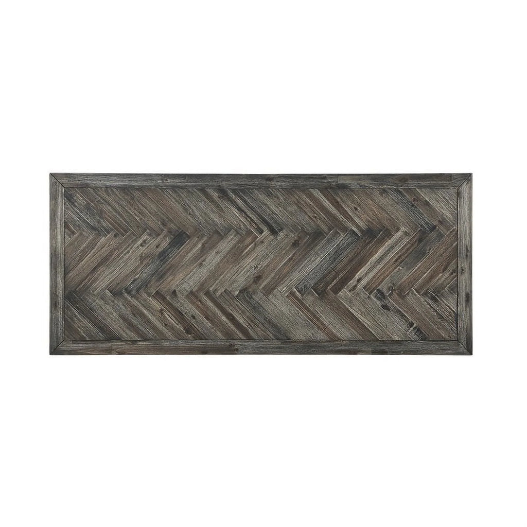 Wood Herringbone Counter Height Dining Table P33222