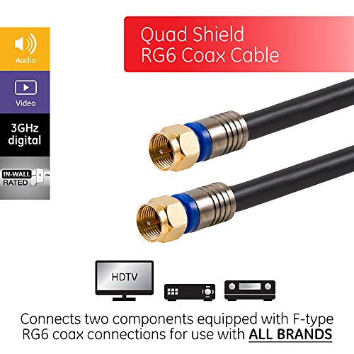 Outdoor Amplified TV Antenna with 50 ft. Coax Cable H90050
