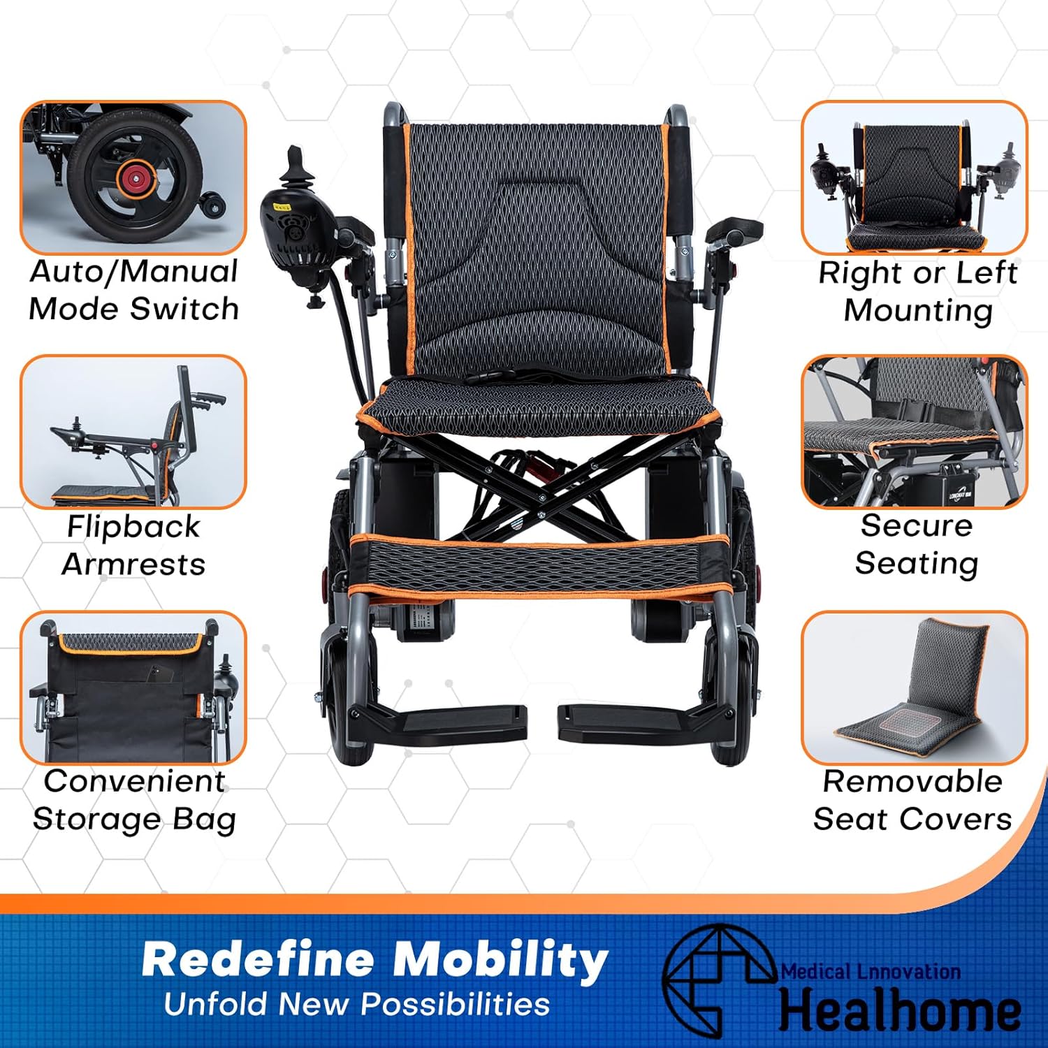 Portable Motorized Electric Wheelchair V98795