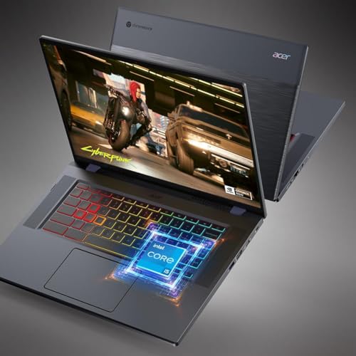 16'' QHD Chromebook with Intel Core i5-1240P, 8GB RAM, 256GB PCIe SSD, RGB Backlit, Titanium Gray G841