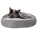 Faux Fur Hooded Donut Bed M395478