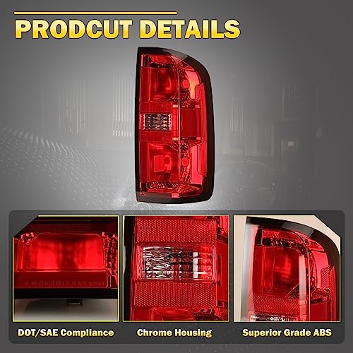 Red Clear Lens Tail Light Assembly for Chevy Colorado O5180
