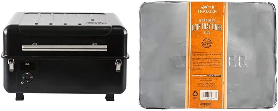 Black Portable Wood Pellet Grill and Smoker G894459