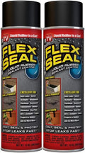14 oz 2-Pack Black Waterproof Rubber Spray Sealant Coating Z551120