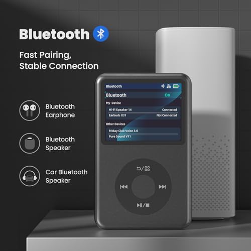128G Bluetooth Digital Music Player Black A29679