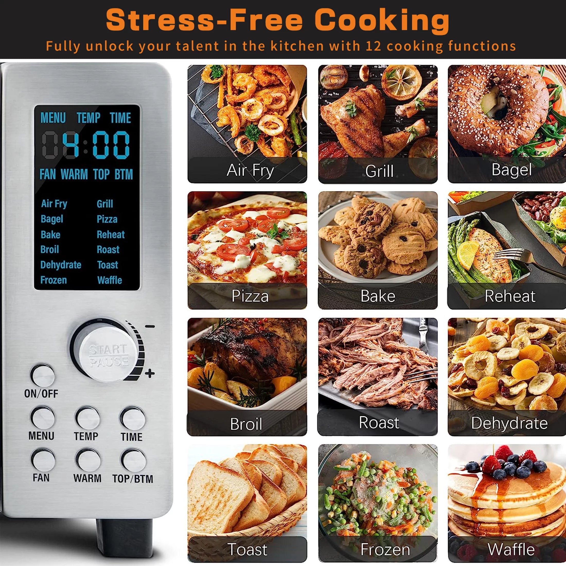 21-Qt Convection Toaster Oven Air Fryer Combo I74712