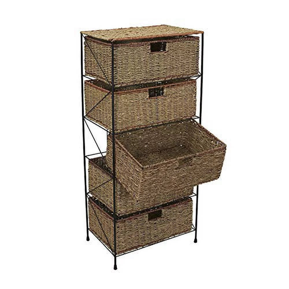5-Drawer Rattan Storage Unit G5323